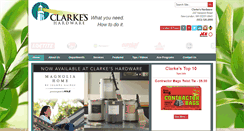 Desktop Screenshot of clarkeshardware.com